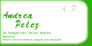 andrea pelcz business card